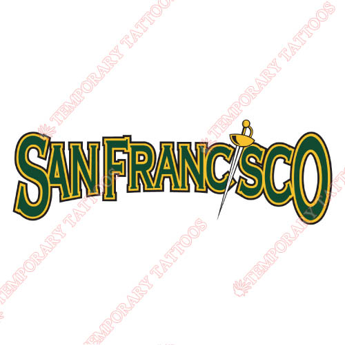 San Francisco Dons Customize Temporary Tattoos Stickers NO.6125